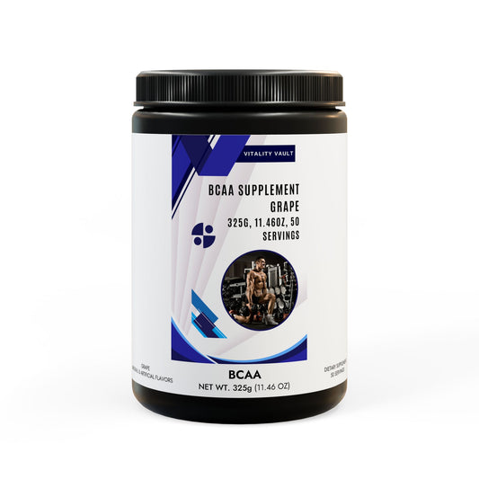 BCAA Supplement, Grape (325g, 11.46oz, 50 servings)