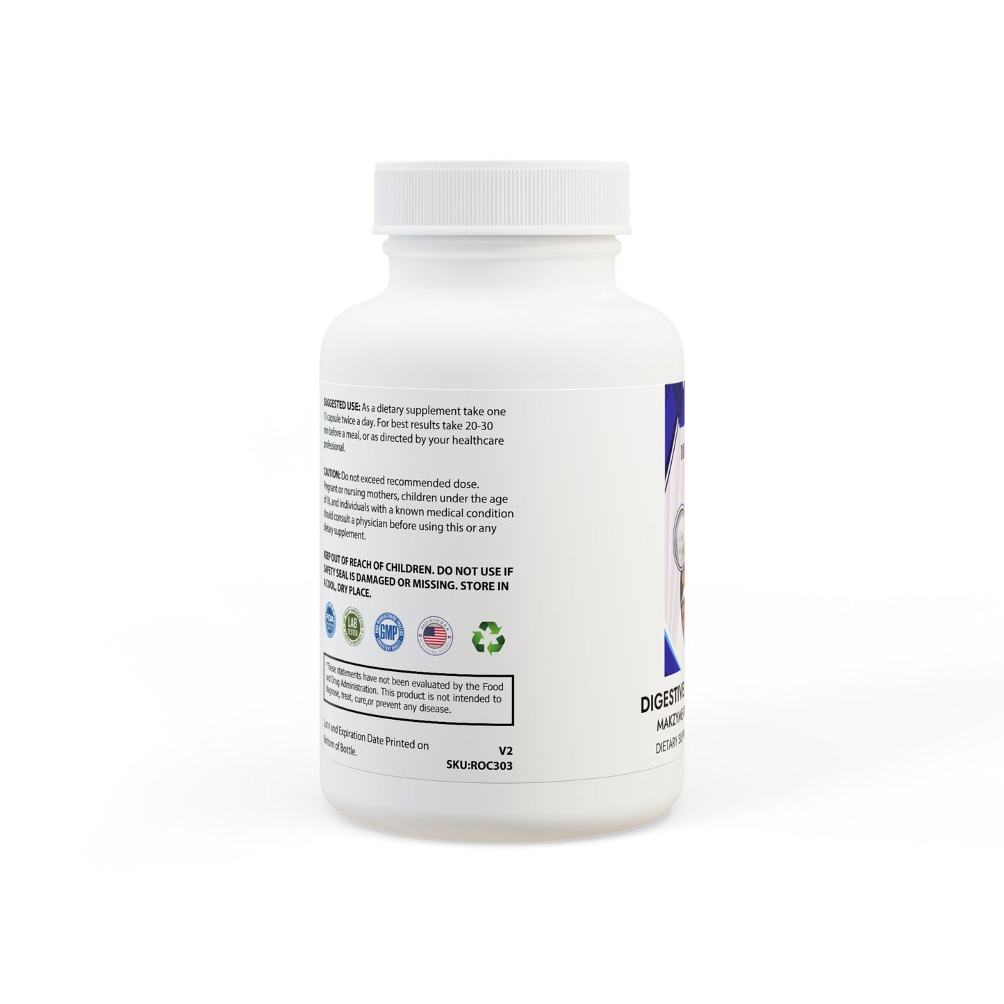 Digestive Enzyme Blend Supplement (60 Capsules)