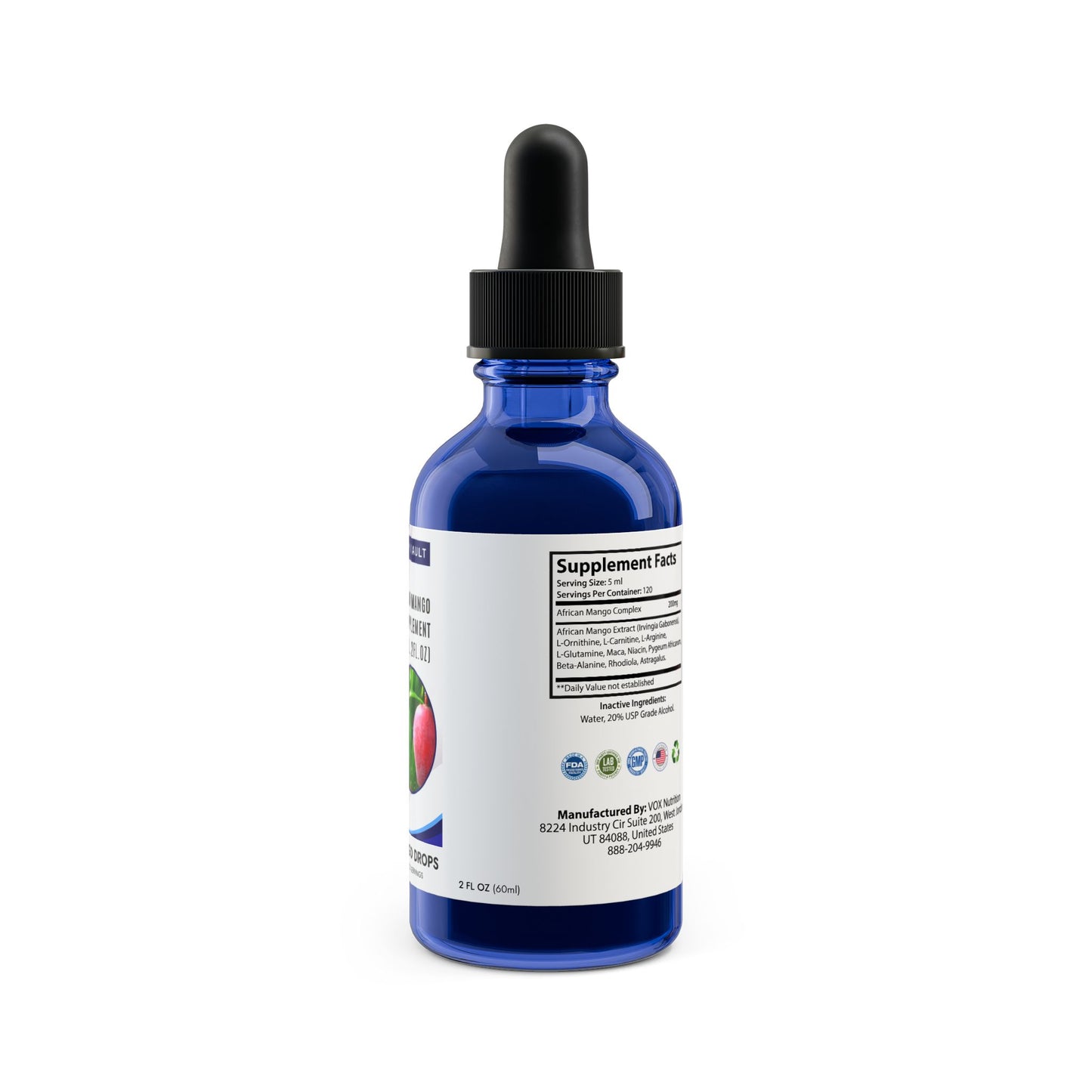 African Mango Drops Supplement (60ml, 2fl.oz)